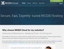 Tablet Screenshot of modxcloud.com